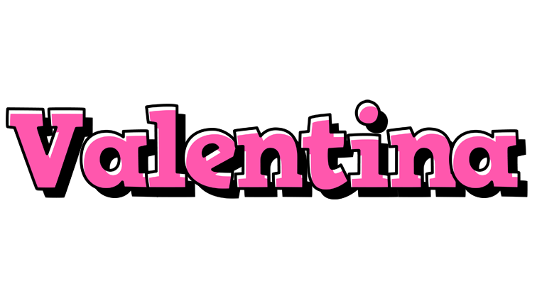 Valentina girlish logo