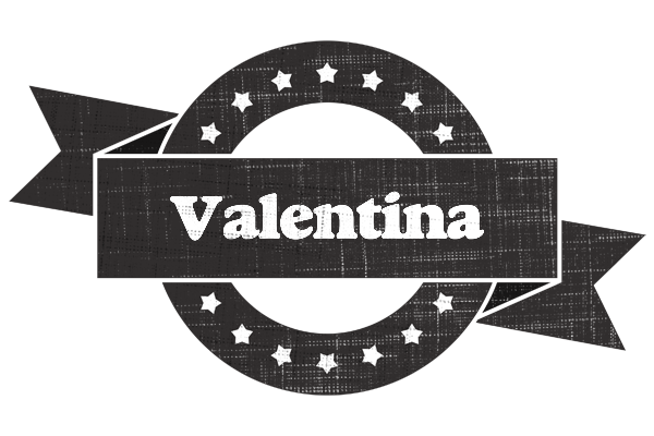Valentina grunge logo