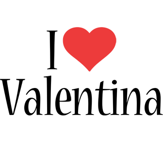 Valentina i-love logo