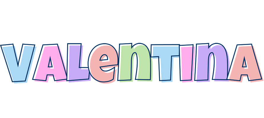 Valentina pastel logo