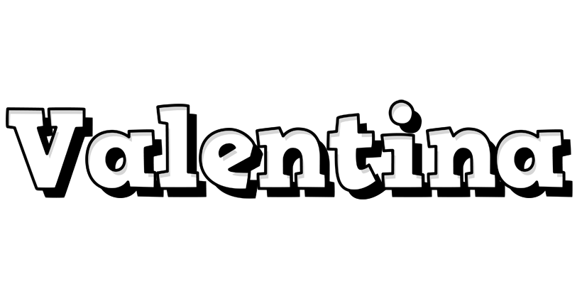 Valentina snowing logo