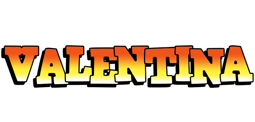 Valentina sunset logo