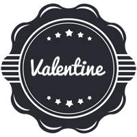 Valentine badge logo