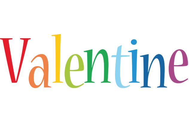 Valentine birthday logo