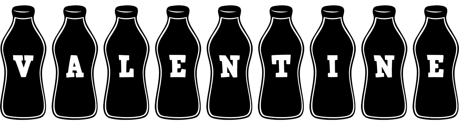 Valentine bottle logo
