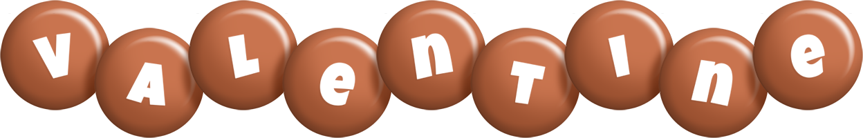 Valentine candy-brown logo