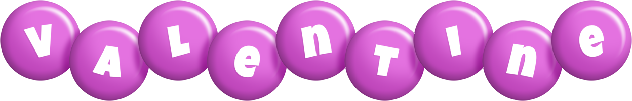 Valentine candy-purple logo