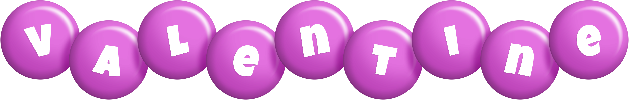 Valentine candy-purple logo
