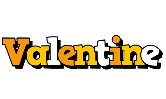 Valentine cartoon logo