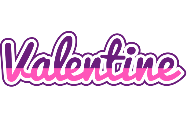 Valentine cheerful logo
