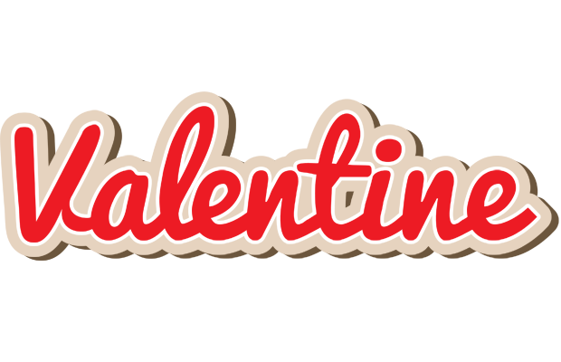 Valentine chocolate logo