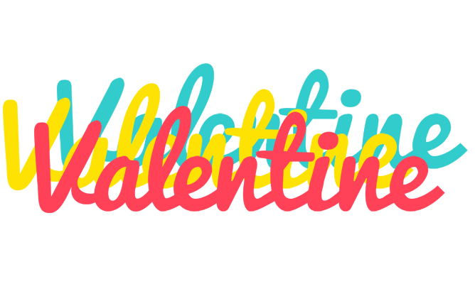 Valentine disco logo