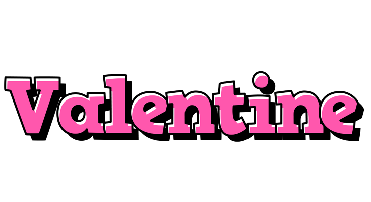Valentine girlish logo