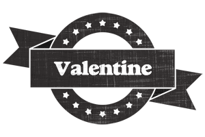 Valentine grunge logo