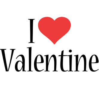 Valentine i-love logo