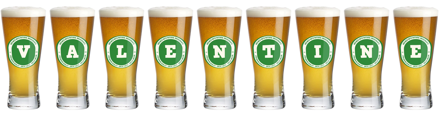 Valentine lager logo
