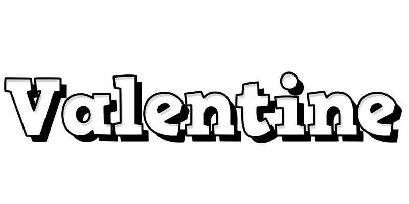 Valentine snowing logo