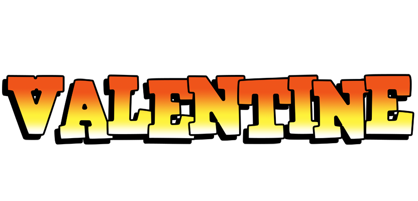 Valentine sunset logo