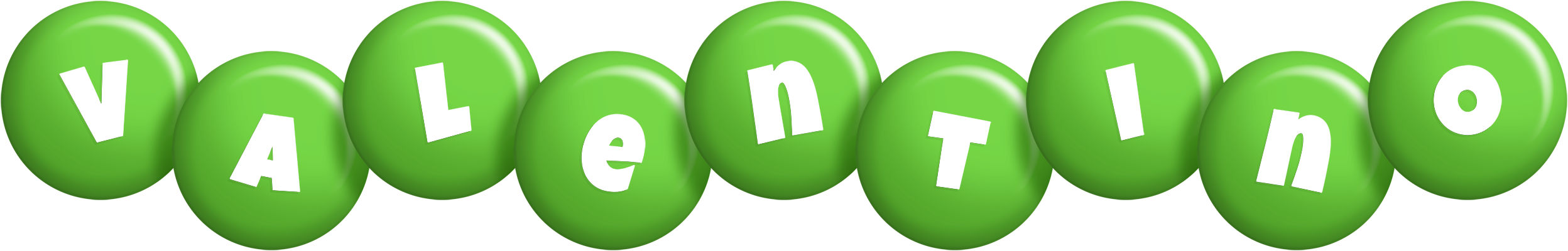 Valentino candy-green logo
