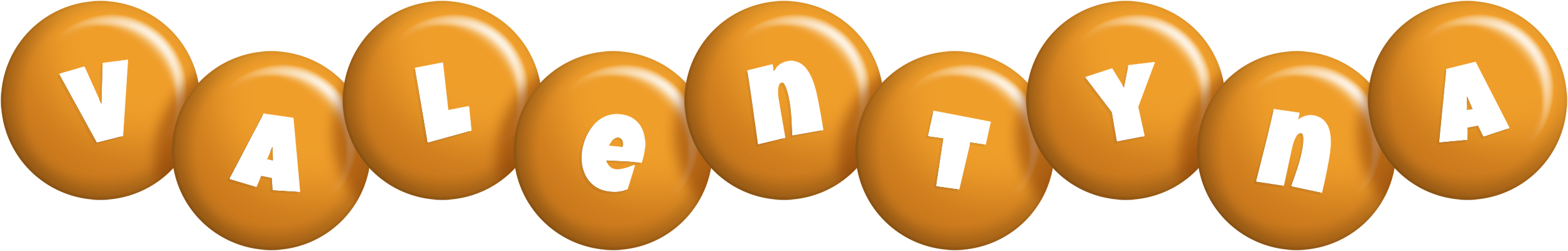 Valentyna candy-orange logo