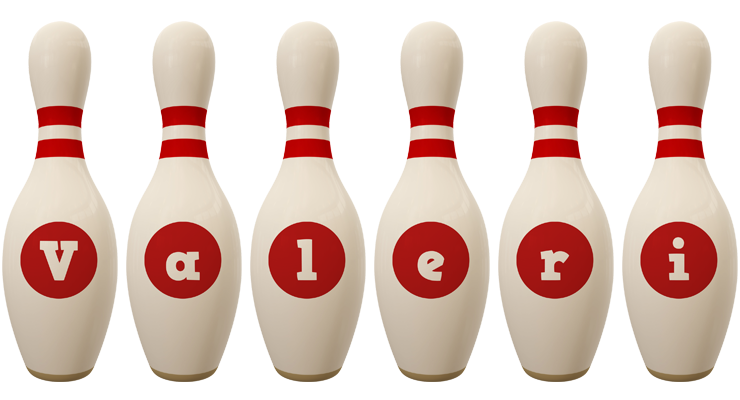 Valeri bowling-pin logo