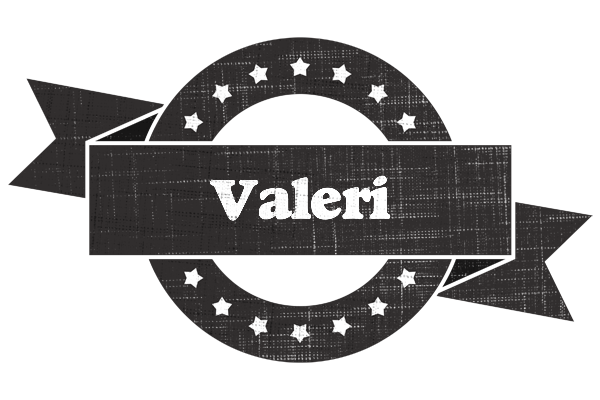 Valeri grunge logo