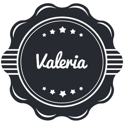 Valeria badge logo