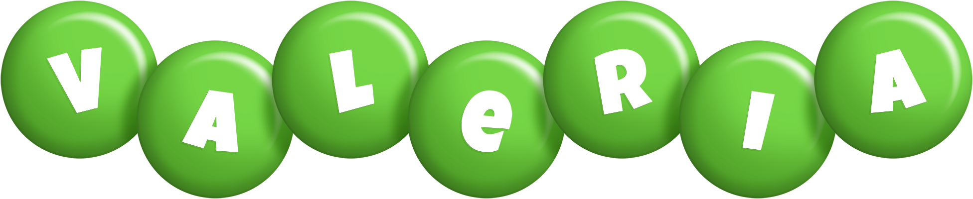 Valeria candy-green logo
