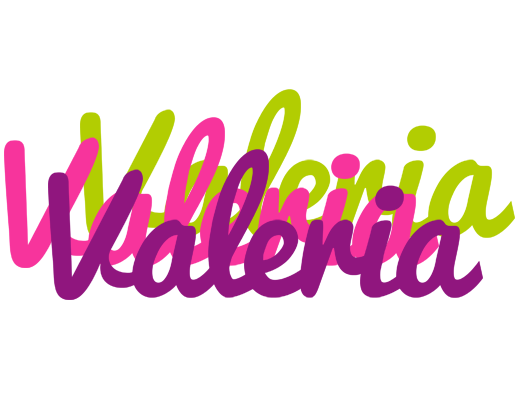 Valeria flowers logo