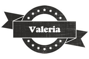 Valeria grunge logo