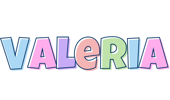 Valeria pastel logo