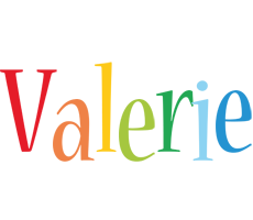Valerie birthday logo