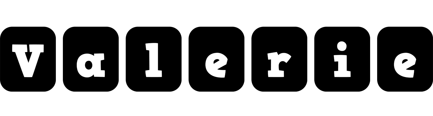 Valerie box logo