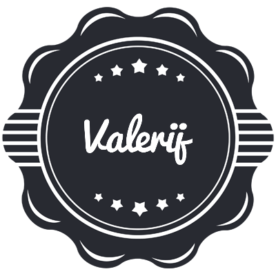 Valerij badge logo