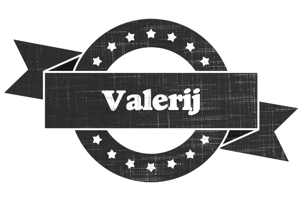 Valerij grunge logo