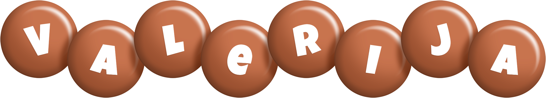 Valerija candy-brown logo