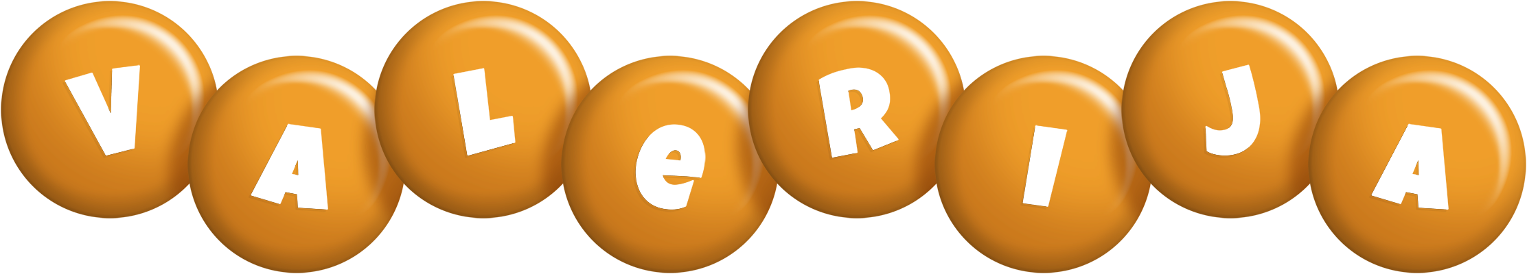 Valerija candy-orange logo