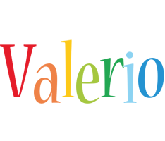 Valerio birthday logo