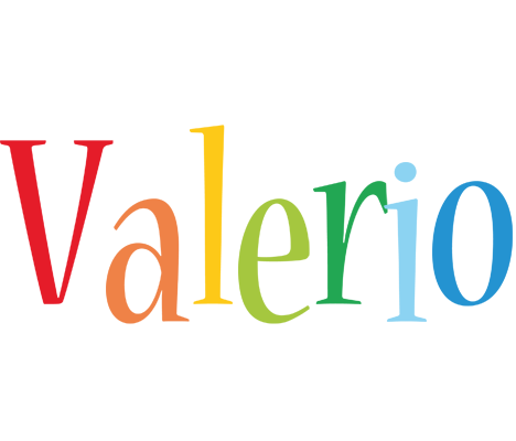 Valerio birthday logo