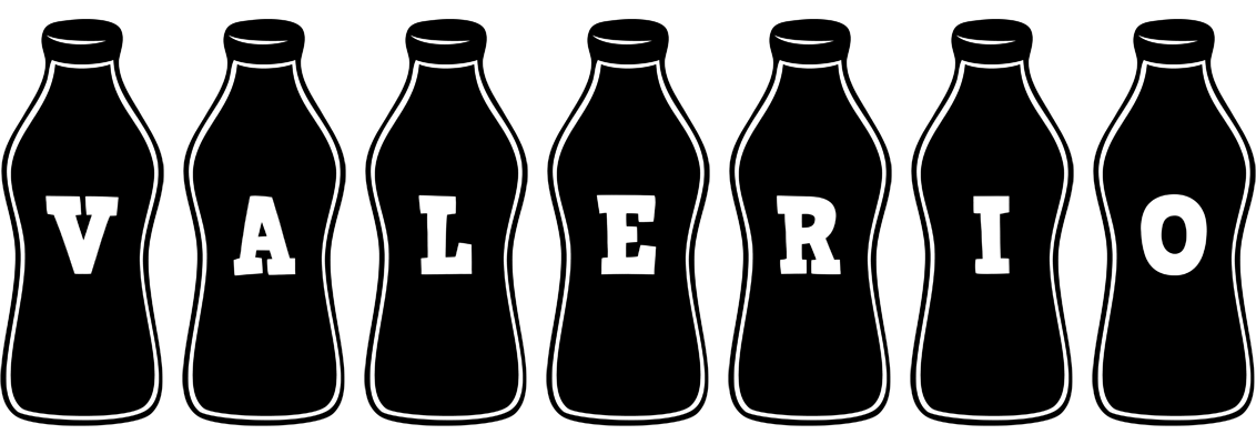 Valerio bottle logo