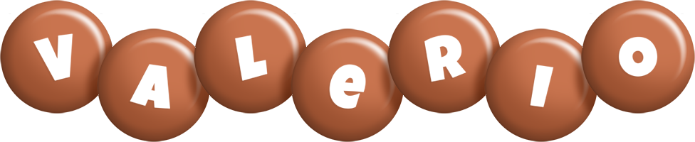 Valerio candy-brown logo