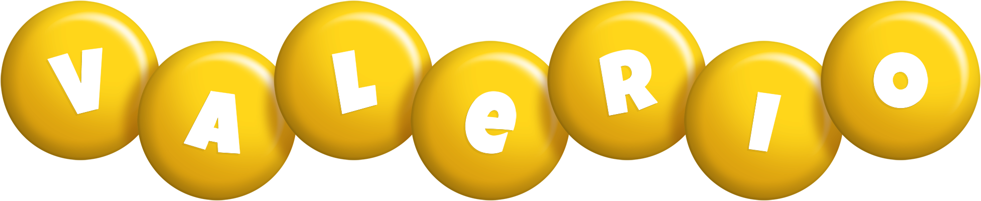 Valerio candy-yellow logo