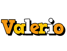 Valerio cartoon logo