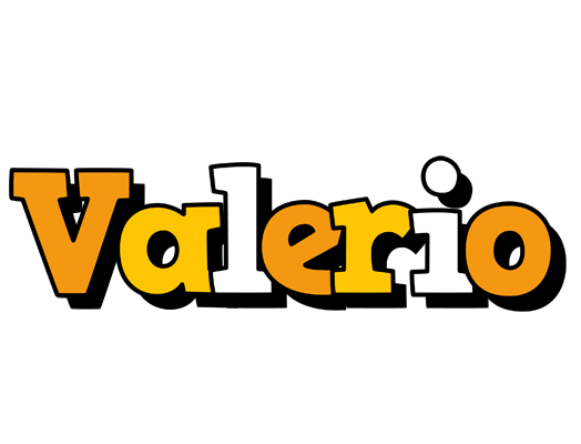 Valerio cartoon logo