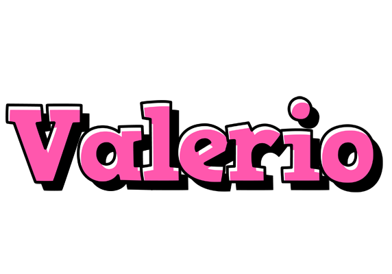 Valerio girlish logo