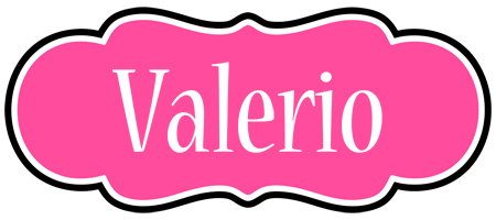 Valerio invitation logo