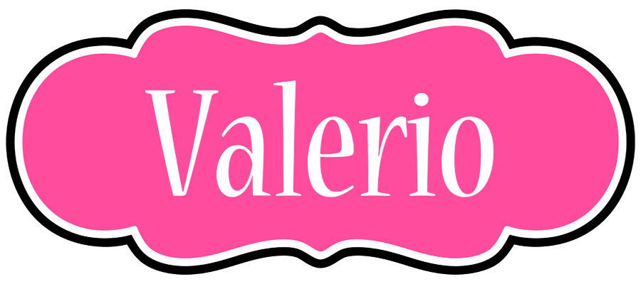 Valerio invitation logo