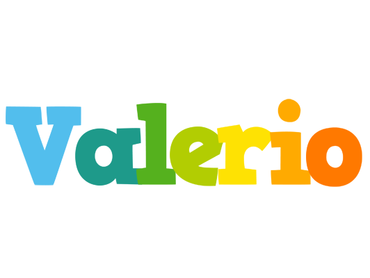 Valerio rainbows logo