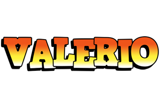 Valerio sunset logo