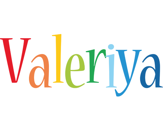 Valeriya birthday logo